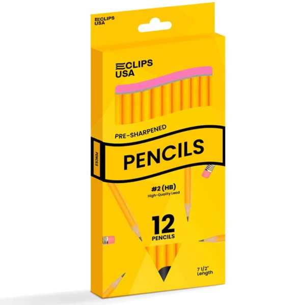 PENCILS #2 (HB) HIGH-QUALITY LEAD