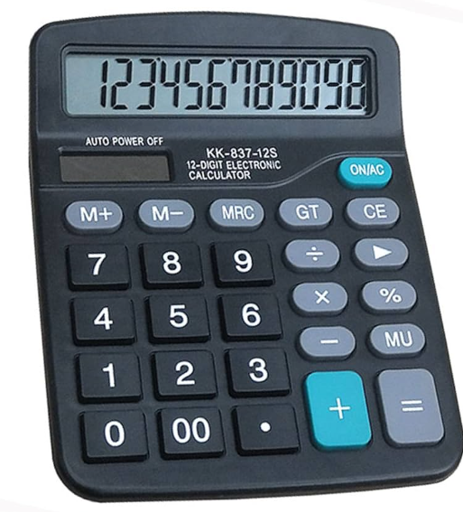 12 digit electronic calculator
