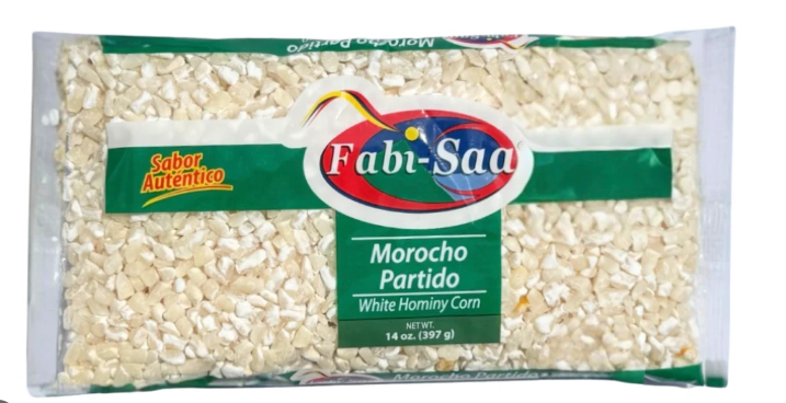 WHITE HOMINY CORN (MOROCHO PARTIDO )