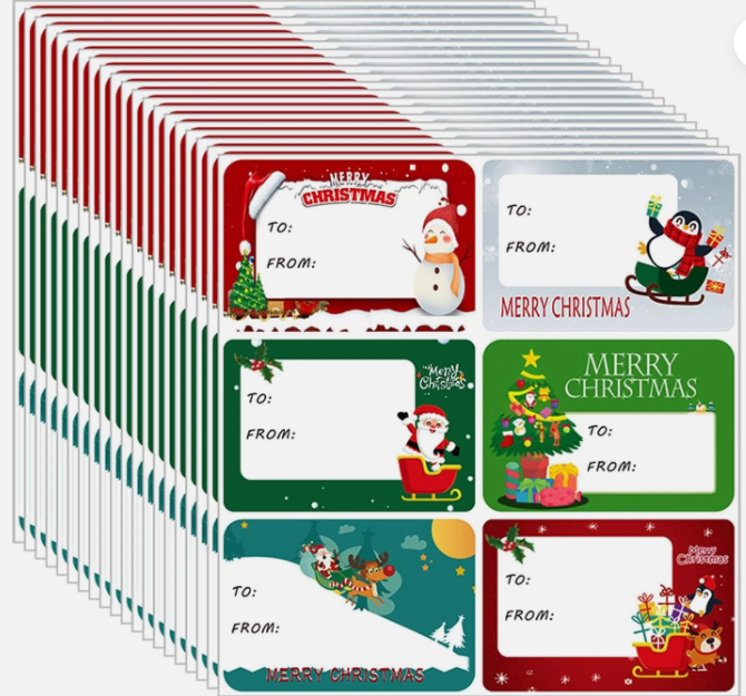 Christmas Gift Tag Labels (ETIQUETA PARA IDENTIFICAR LOS REGALOS DE NAVIDAD)