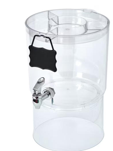 Buddeez 2.0 Gallon Party Top Beverage Dispenser, Clear