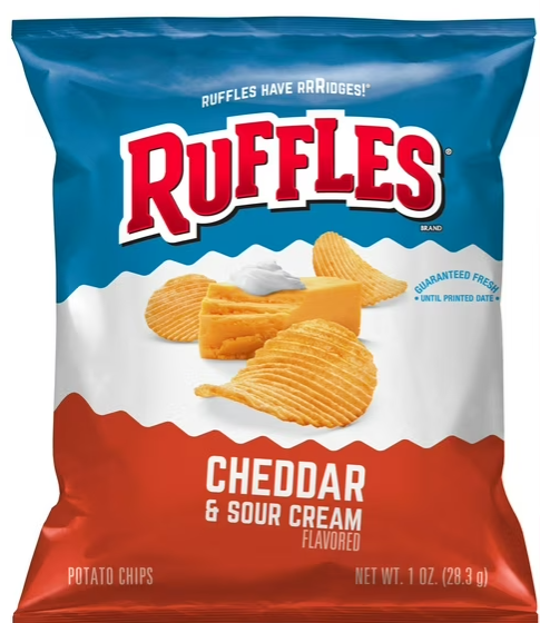 RUFFLES CHEDDAR &SOUR CREAM  (28.3G)