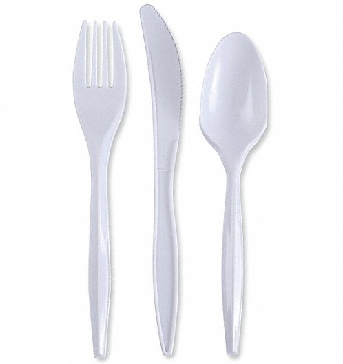 CUTLERY PLASTIC SET 48 (16spoons16forks16knives)