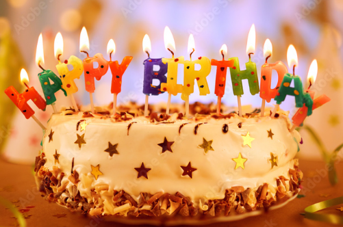 HAPPY BIRTHDAY PARTY CANDLES