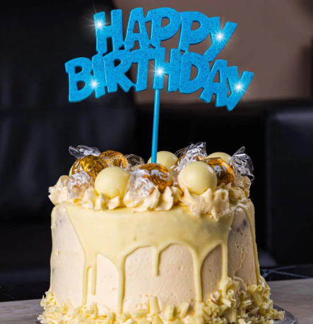FLASHING CAKE DECORATION (HAPPY BIRTHDAY)