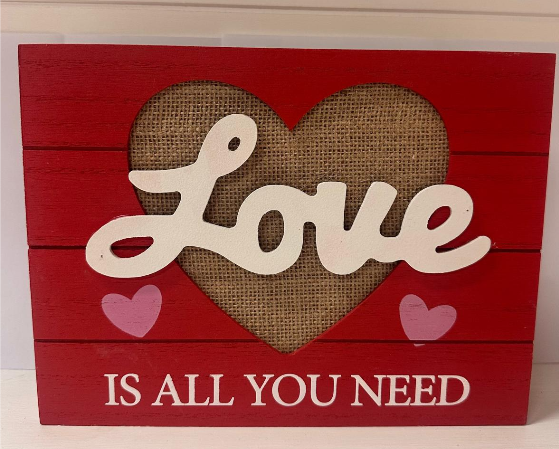 PALLET TABLE SIGN