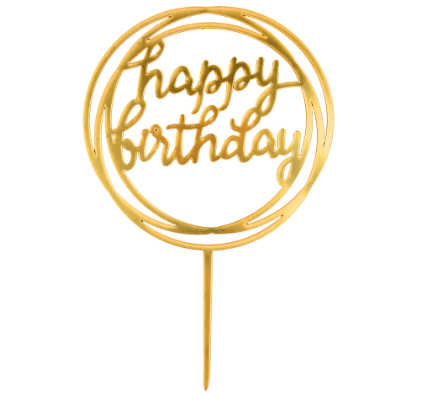TOPPER HAPPY BIRTHDAY