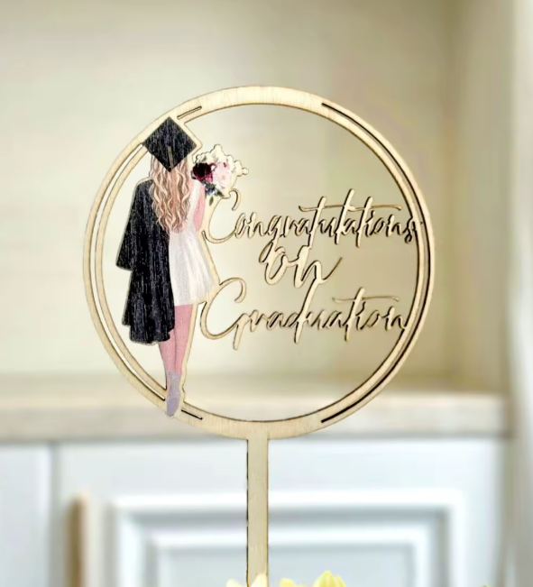 TOPPER ,CONGRATULATIONS ( TOPER DE FELICIDADES PARA GRADUACION)