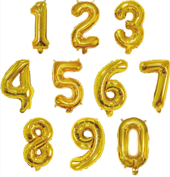 BALLOON NUMBER SIZE M  C/U