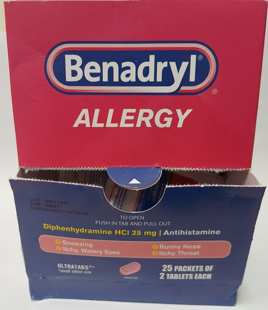BENADRYL ALLERGY  (2TABLES EACH)