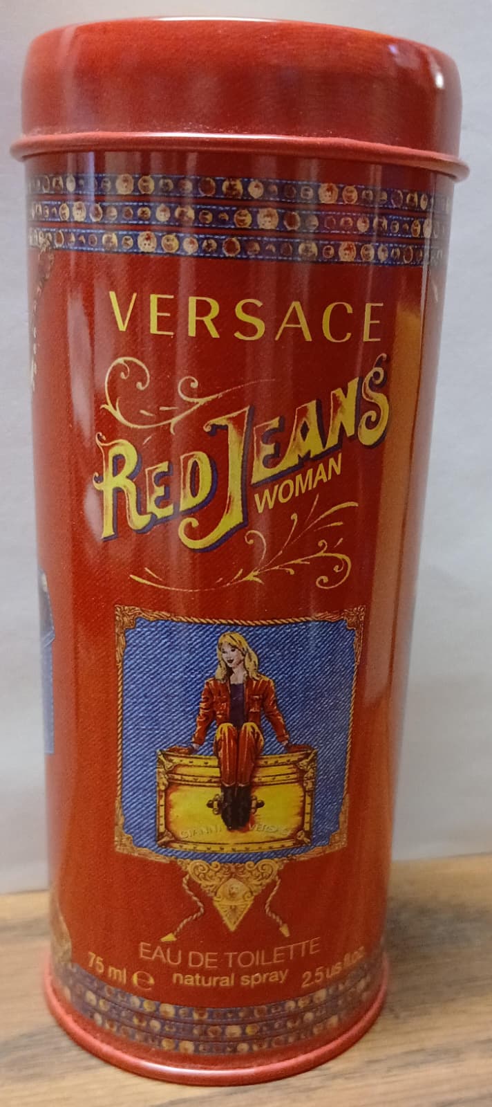 Versace red jeans woman