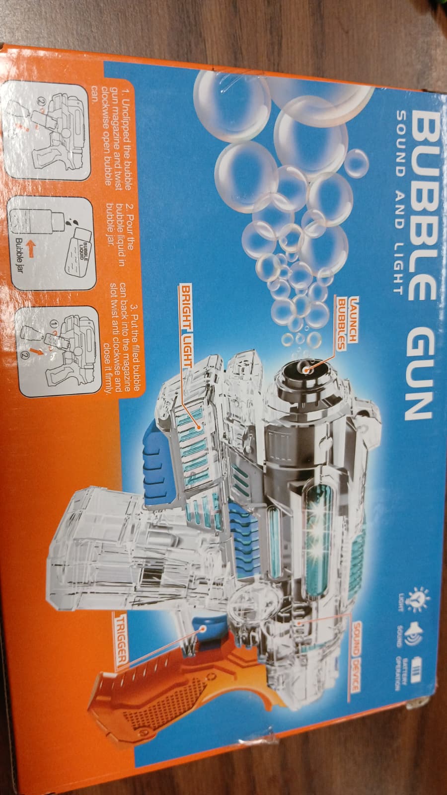 BUBBLE GUN PISTOLA BURBUJA