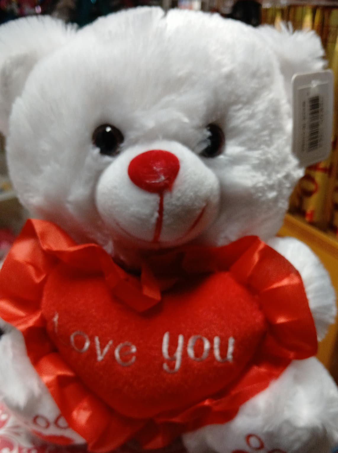 peluche  de oso con corazon
